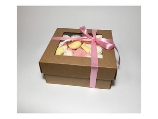 Mikrolainepapist karp aknaga, 250x250x100mm, pruun