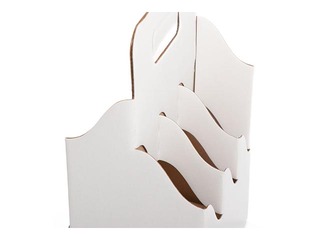 Cardboard box for 6 bottles 0.33L, white
