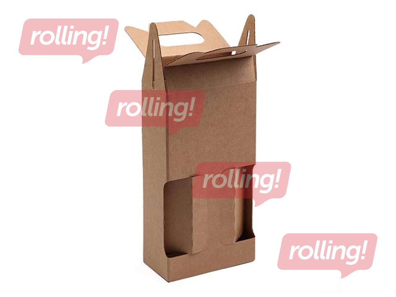 Gofrētā kartona kaste 2 pudelēm 0,5L