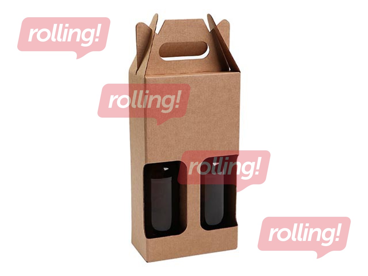 Gofrētā kartona kaste 2 pudelēm 0,5L