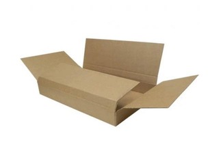 Pappkarp pakkide jaoks, suurus S, 580 x 350 x 110/70 mm, pruun