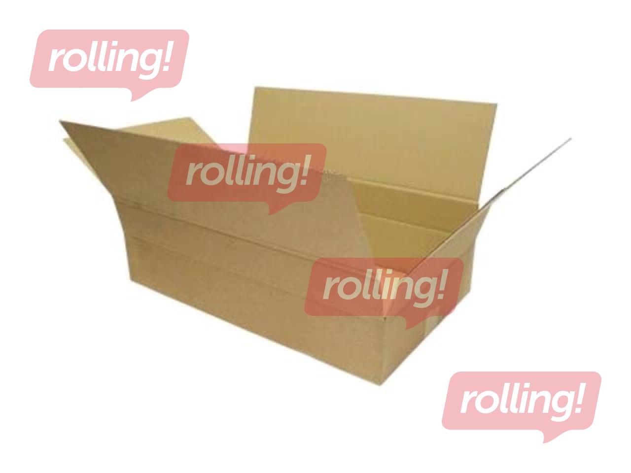 Cardboard box for parcels, size M/L, 580x350x170/110mm, brown