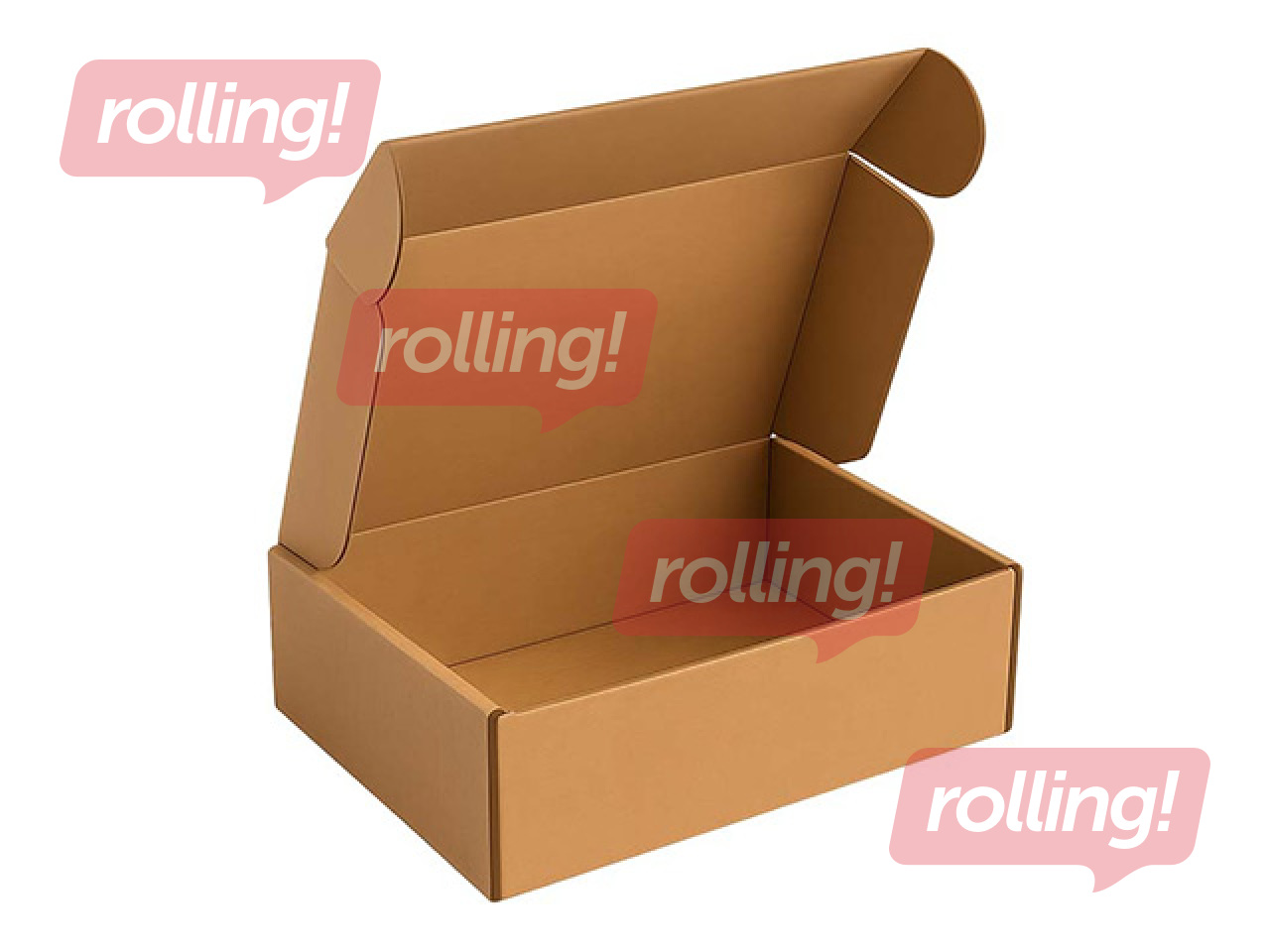 Lainepapist kast klapiga kaanega, pruun, 285×180×75mm