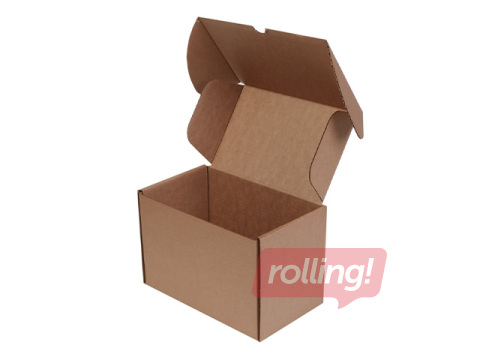 Lainepapist kast kokkuklapitava kaanega, pruun, 233×146×165mm