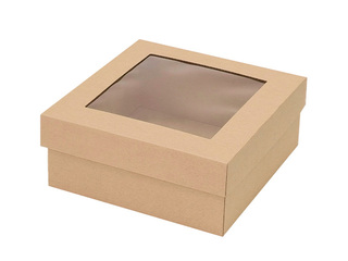 Aknaga pakendikarp, pruun, 370x370x120mm