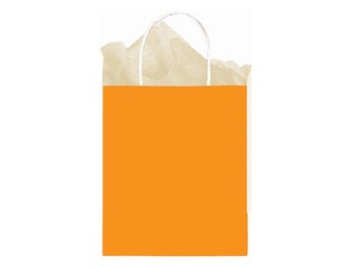 Paper gift bag TOPTWIST 240x110x310mm, orange