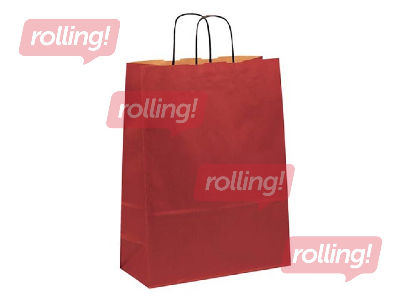 Paper gift bag TOPTWIST 240x110x310mm, red