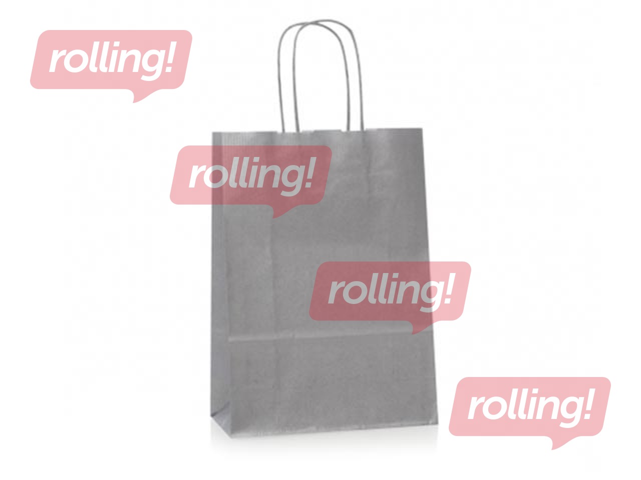 Kinkekott, paberist TOPTWIST 240x110x310mm, hõbedane