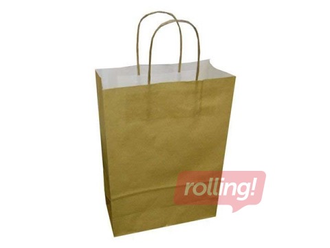 Kinkekott, paberist TOPTWIST 240x110x310 mm, kullavärv