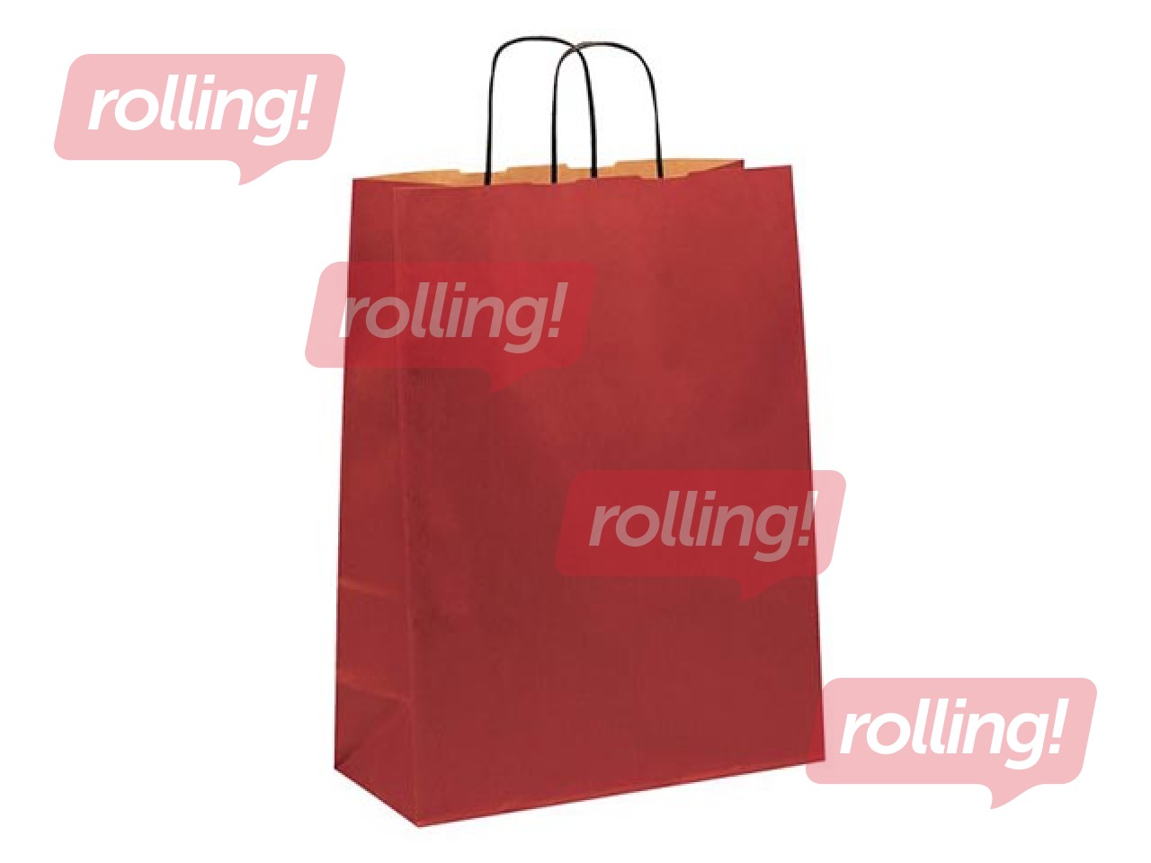 Paberist kingikott TOPTWIST 190x80x210mm, punane