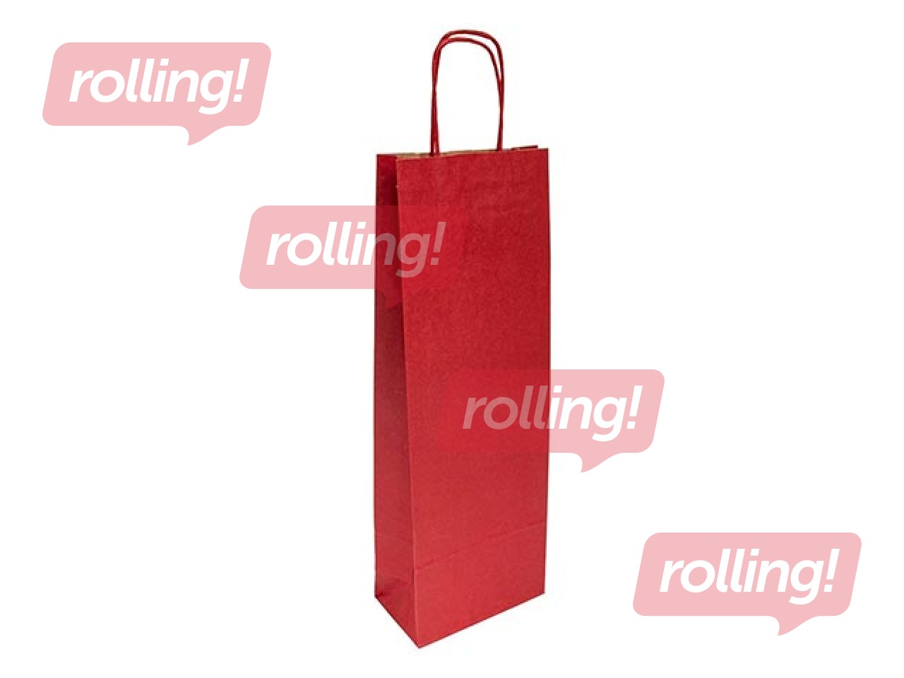 Punutud varrega paberkott pudelitele, jõupaber, bardoo