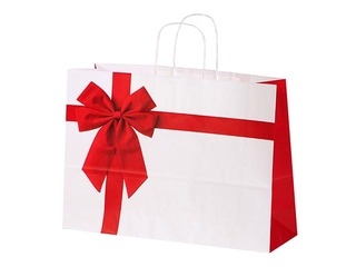 Kinkekott Rosette, 550x150x490mm, valge