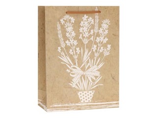 Paper bag with handles, 180x85x240mm, Flower
