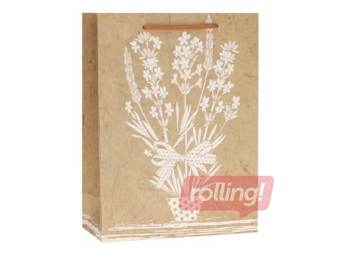 PROMO Sangadega paberkott, 180x85x240mm, Flowers