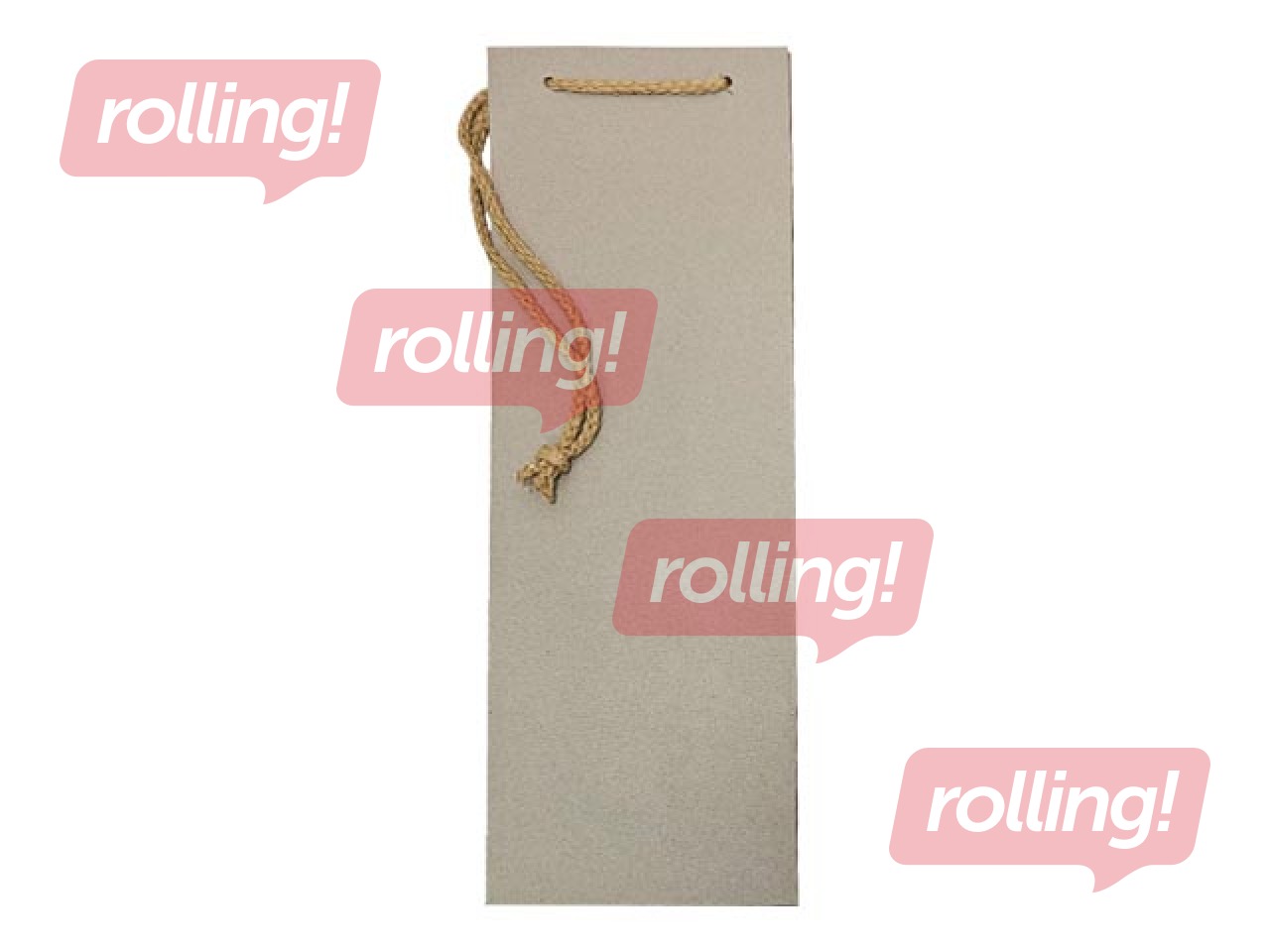 Paper bag for bottles, 120x90x390mm, beige