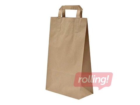 Papīra maisiņš ar rokturiem, brūns, 220x105x360mm