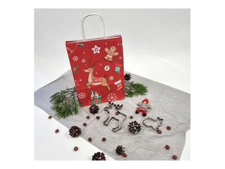 PROMO Sangadega jõulukingikott, jõupaber, punane, 220x100x310mm