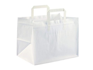 Paper bag with handles, white, 317x218x245mm