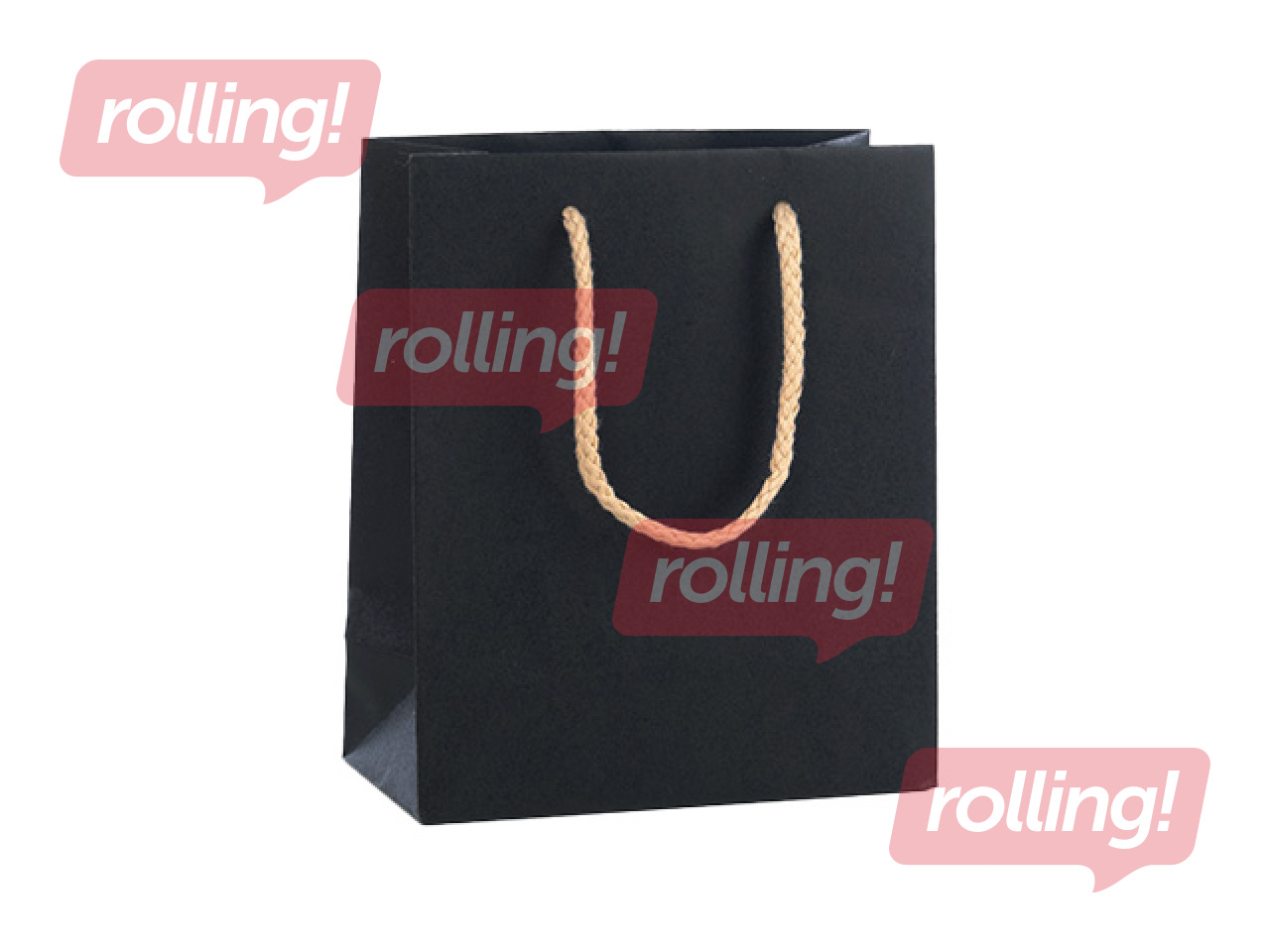 Paberist kott sangadega, must, 220x100x290mm