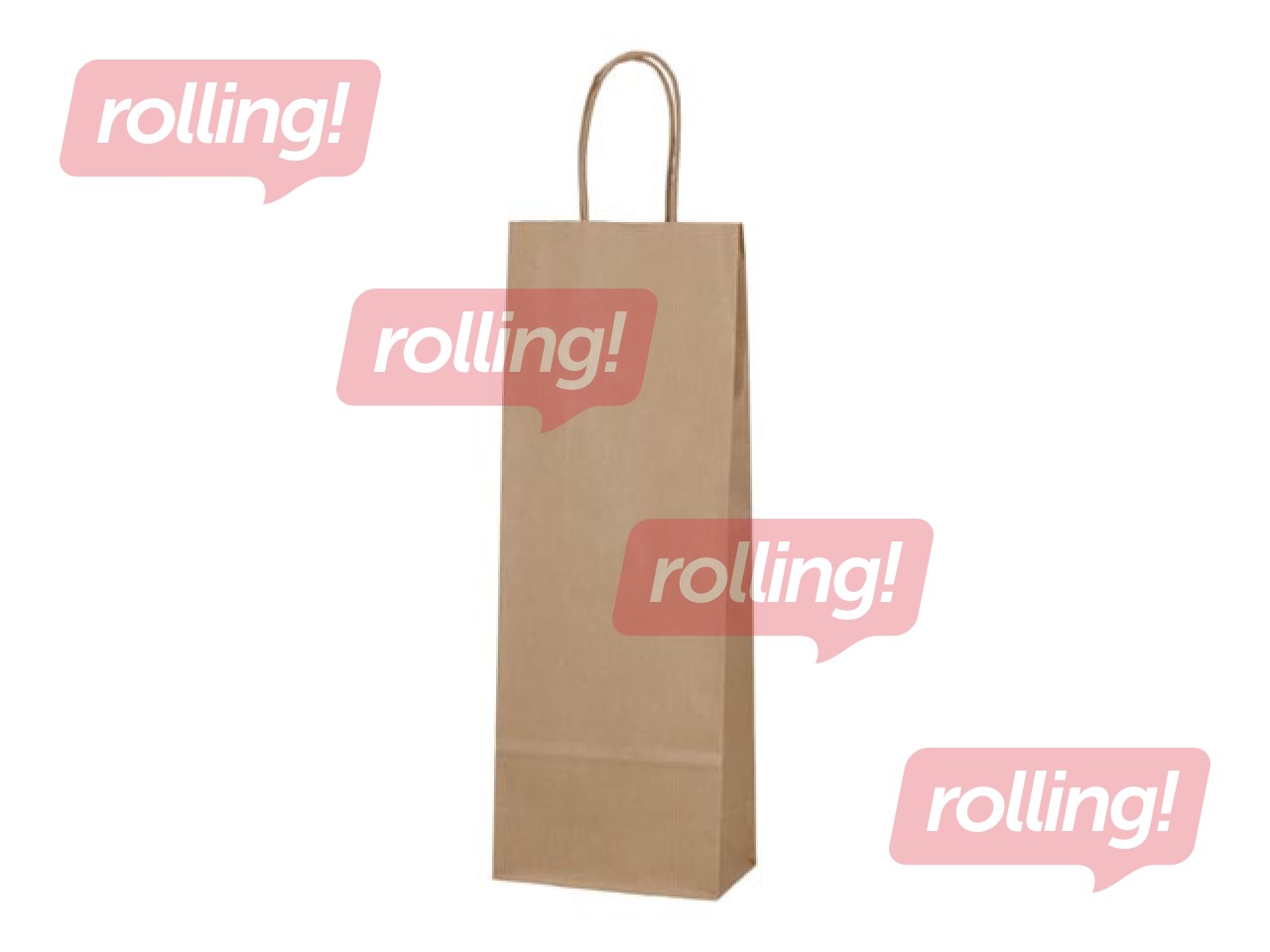 Paberist pudelikott, pruun, 140x80x390mm