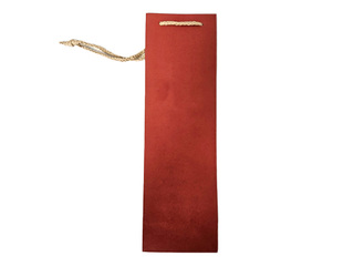 Paper bag for bottles, red, 120x90x390mm