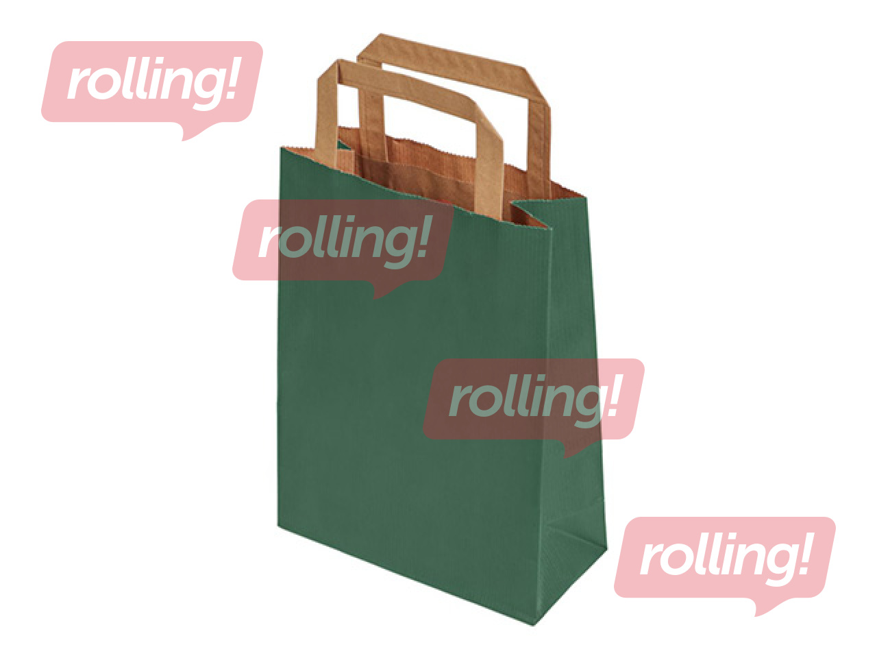 Paberkott sangadega, roheline, 180x80x240mm