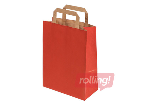 Paberkott sangadega, punane, 220x100x290mm