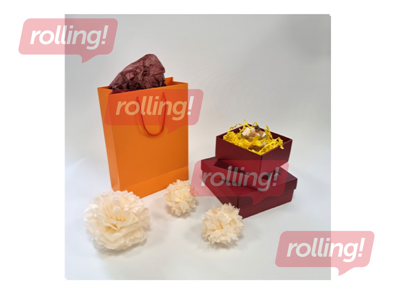 Sangadega paberkott, oranž, 230x100x330mm