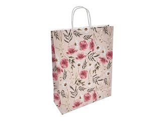 Gift bag with twisted handles and design, 320x120x410mm