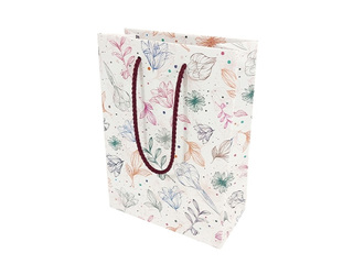 Paper bag with handles and design, 160x80x220mm