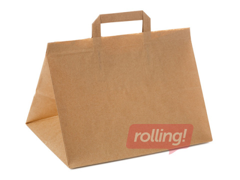 Papīra maisiņš ar rokturiem Take-Away, brūns, 350x170x295mm