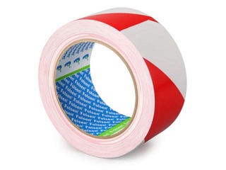Warning tape Folsen, 50 mm x 33m, red white