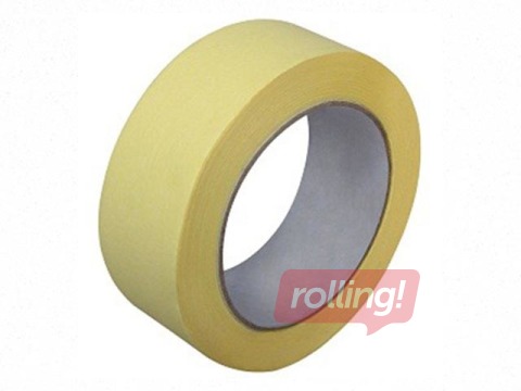 Бумажная липкая лента для маляров 30mmx50m, t 60-80 C, желтая