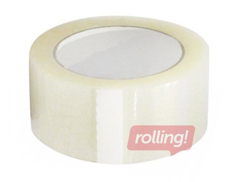 Липкая лента, тихая, 48мм x 66м, прозрачная