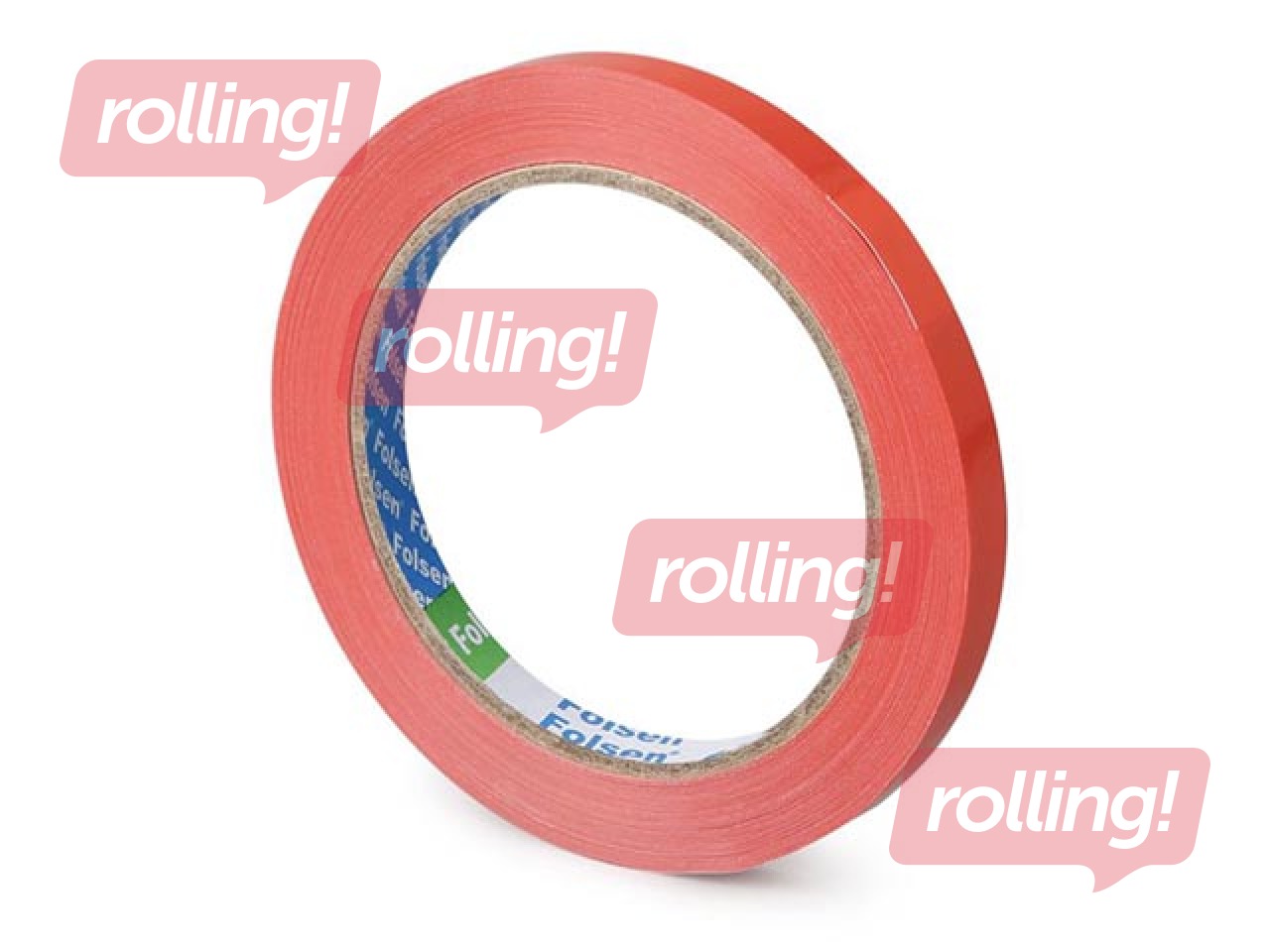 Kleeplint, PVC, punane, 9mm x 66m