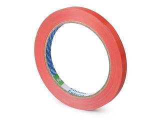 Клейкая лента, ПВХ, красная, 9мм x 66м