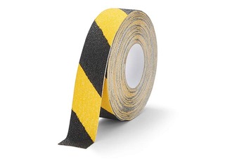 Floor marking tape Duraline®,  50 mm x 15m, black -yellow