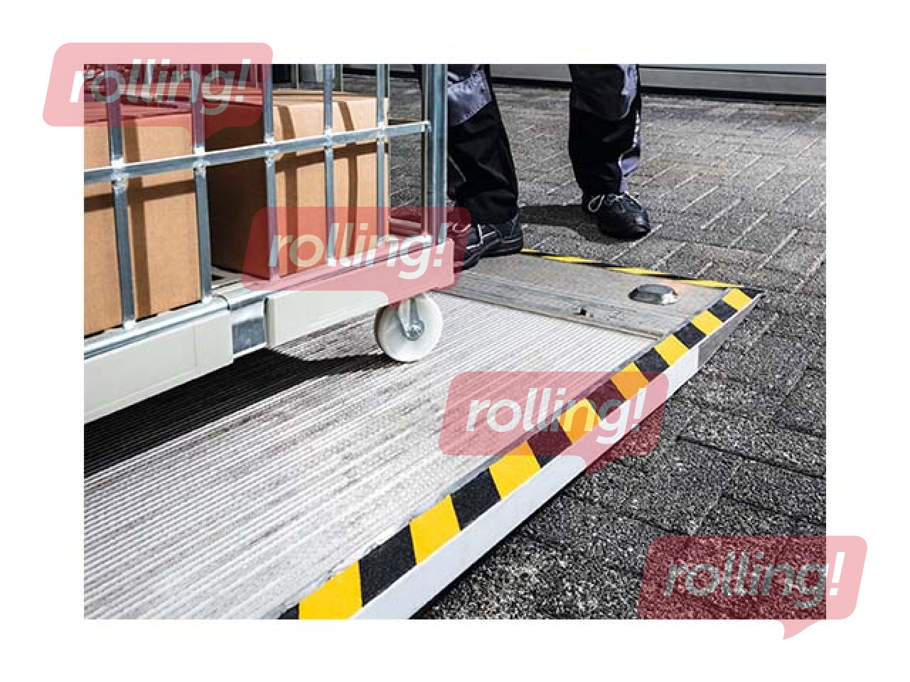 Grīdas marķēšanas līmlente Duraline®,  50 mm x 15m, melni dzeltena