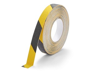 Floor marking tape Duraline®,  25 mm x 15m, black -yellow