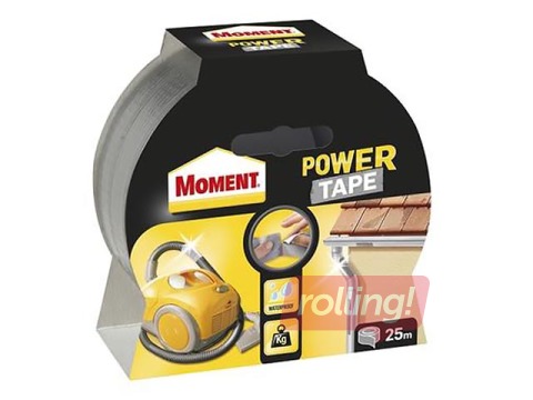 Izolācijas līmlente ar stiegrojumu Moment  Power 5 cm x 25m, sudraba