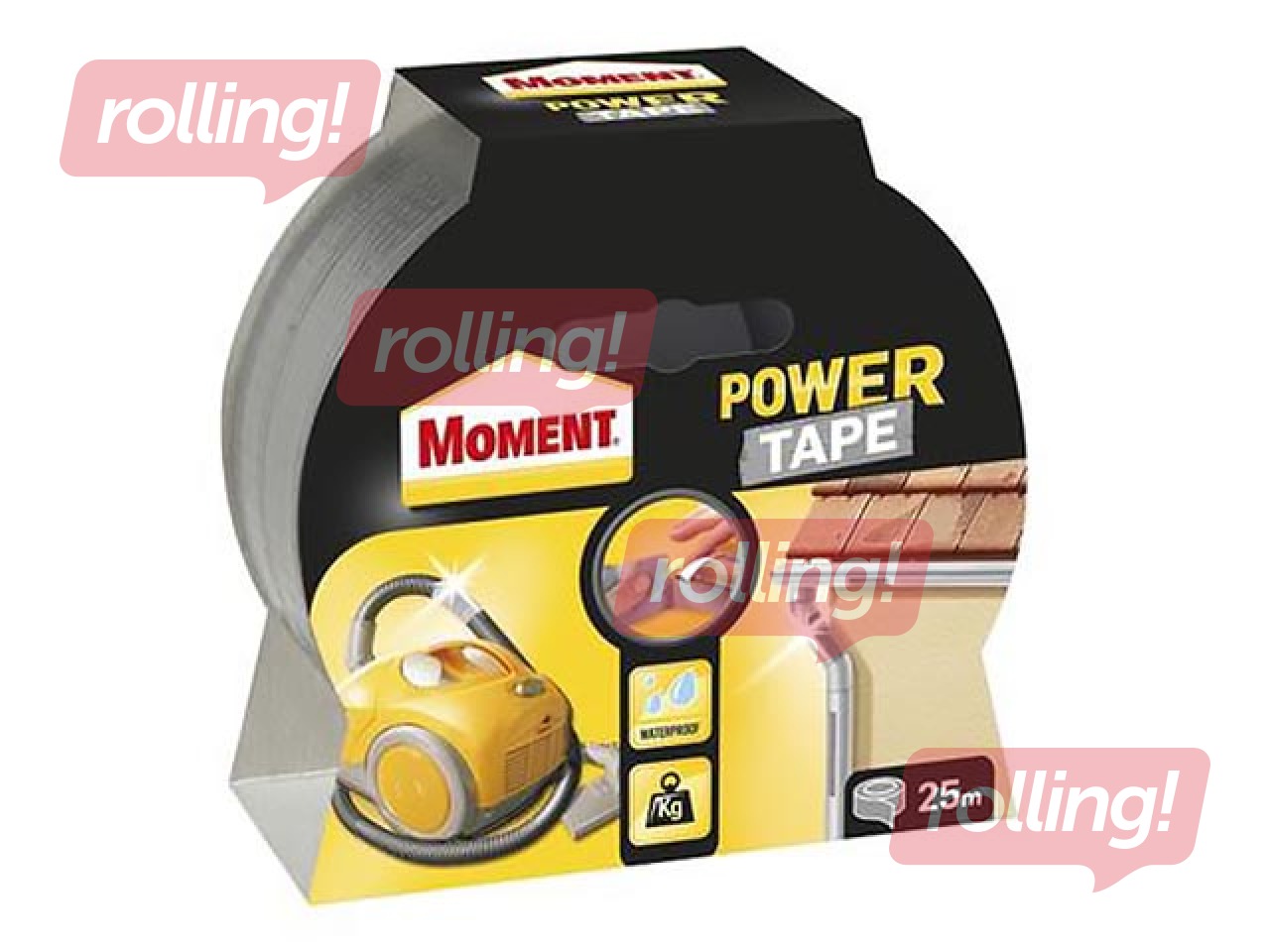 Izolācijas līmlente ar stiegrojumu Moment  Power 5 cm x 25m, sudraba