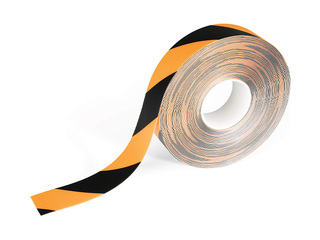 Põrandateip Duraline, 50mm × 30m, must-kollane