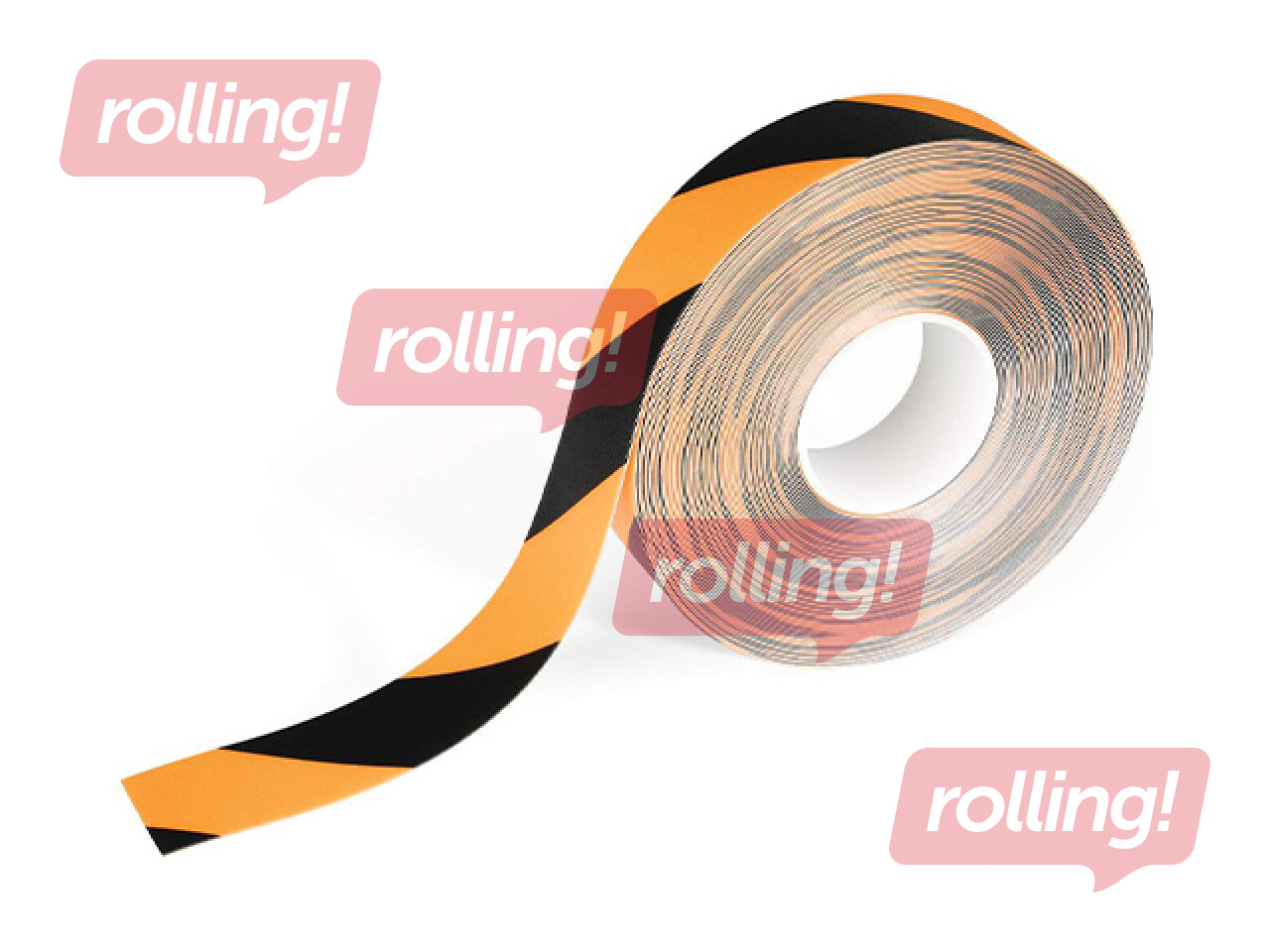 Põrandateip Duraline, 50mm × 30m, must-kollane
