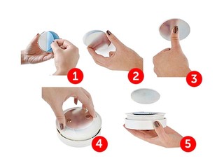 Magnētu montāžas plāksnīte dūmu detektoram