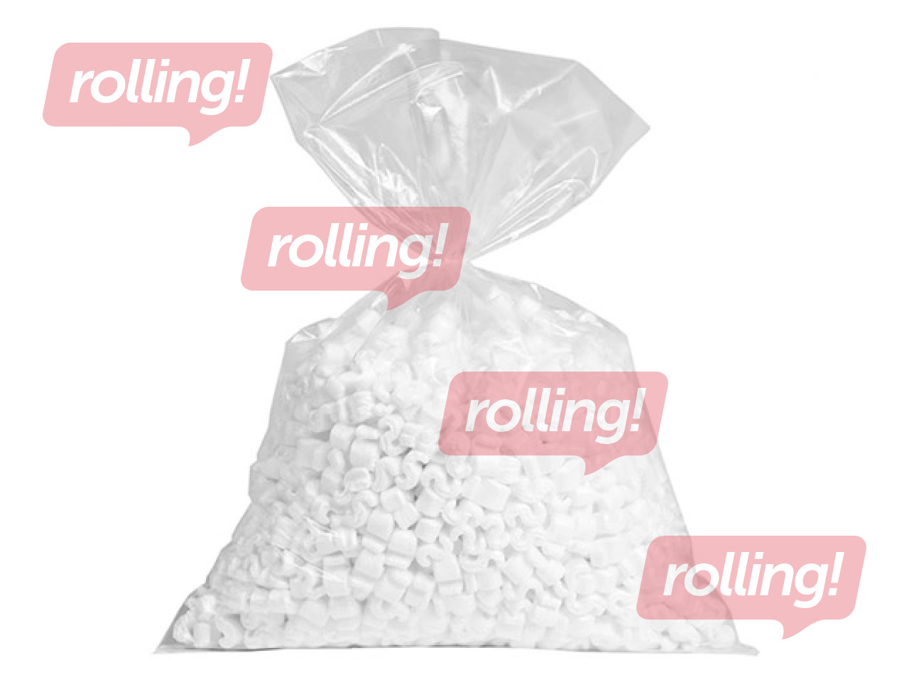 Plastic bag 50x70cm, transparent, 100pcs