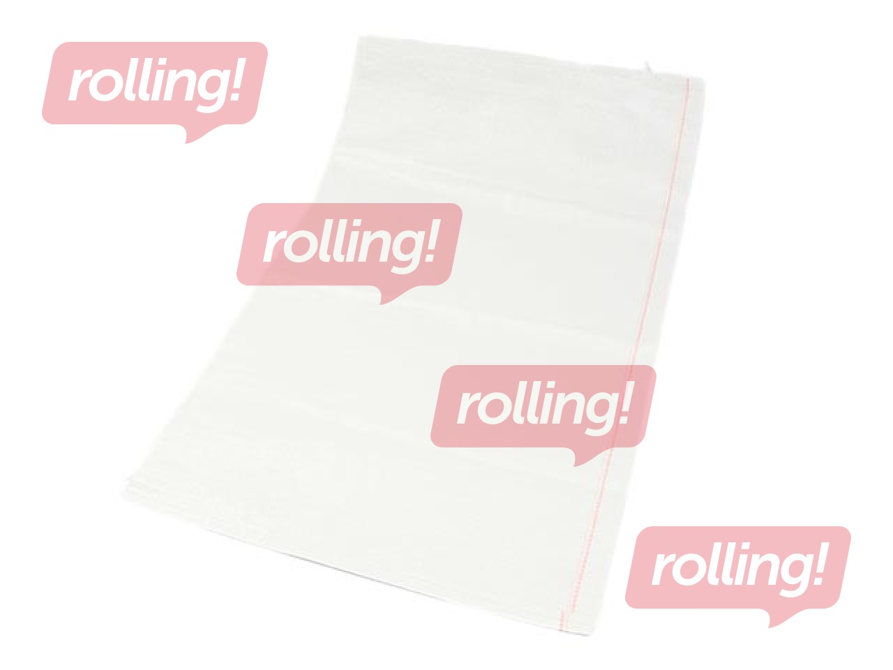 Polypropylene bag, 50x75cm, white