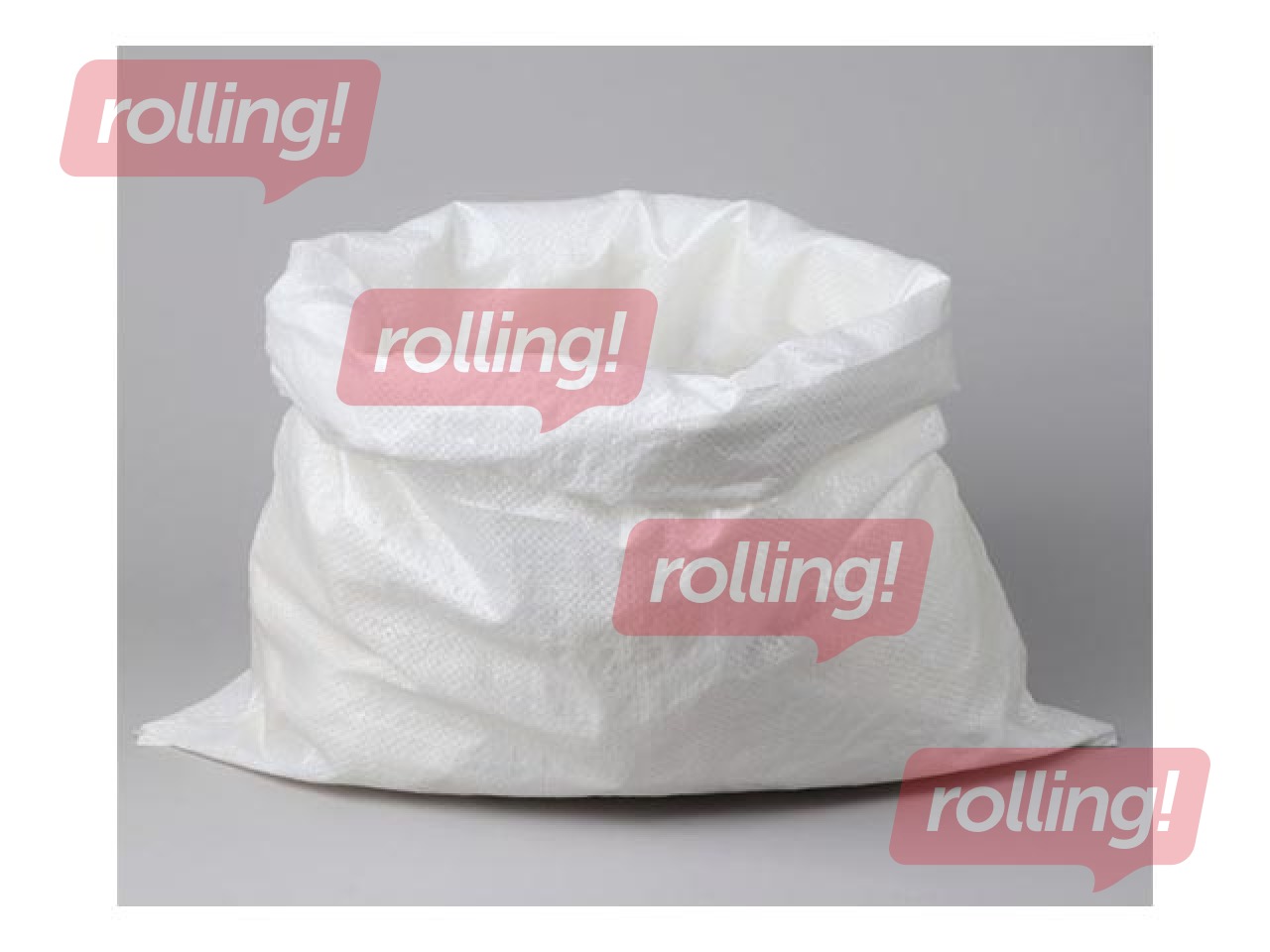 Polypropylene bag, 55x105cm, white