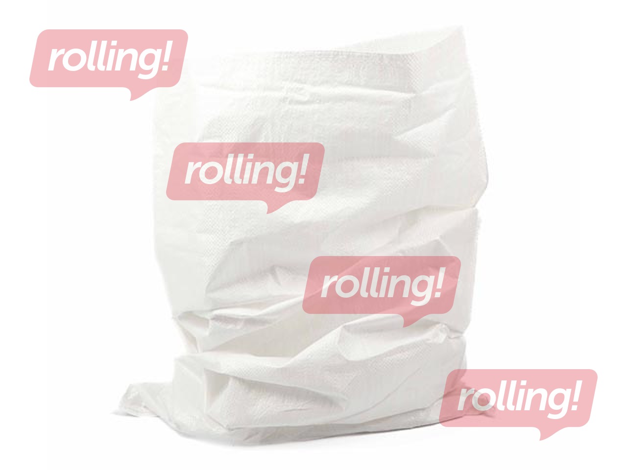 Polüpropüleenist kott, 60 x 110 cm, valge