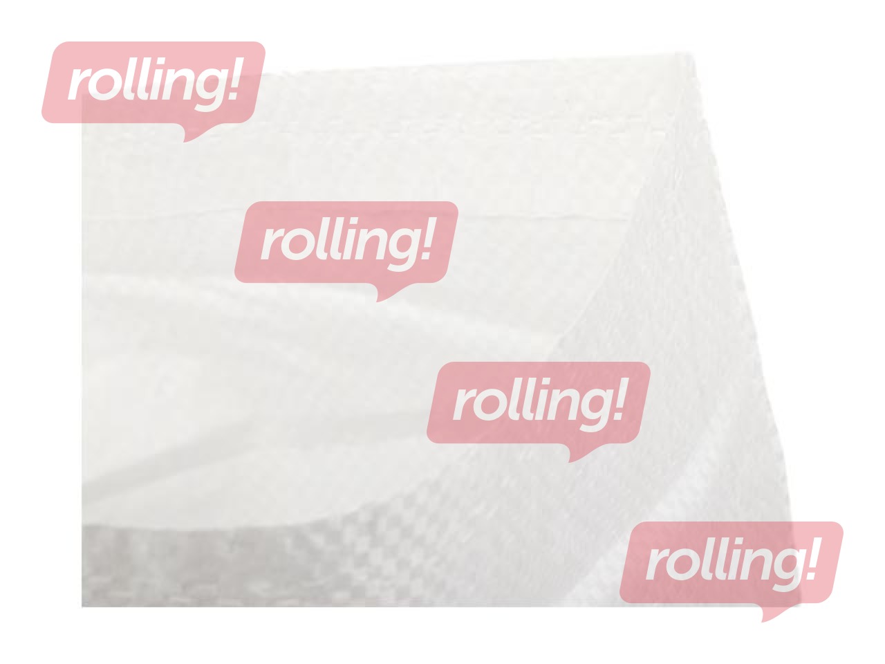 Polypropylene bag, 60x110cm, white