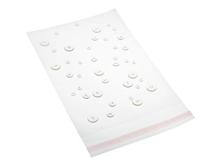plastic bag with adhesive strip 29x39+7cm, transparent, 100pcs 